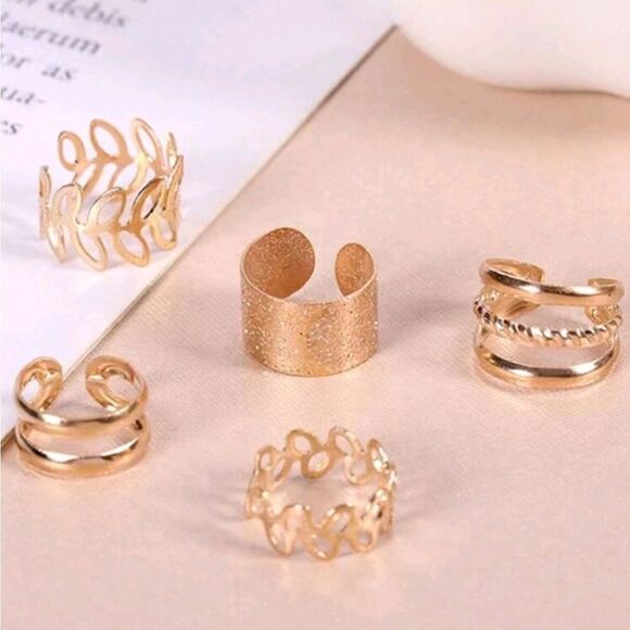 3 for 26 - 5 Floral Ear Cuffs Set NEW - Picture 4 of 4